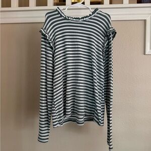 Girls Striped Long Sleeve Top